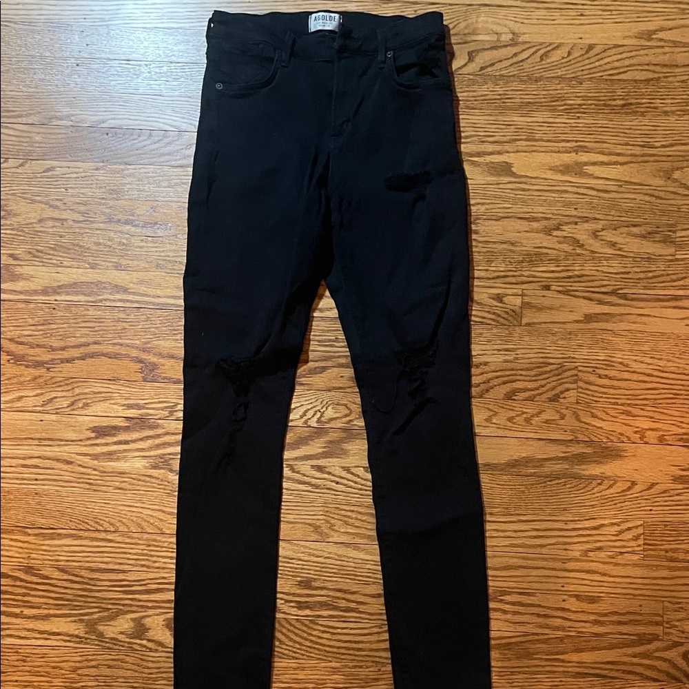 Agolde Men's Black Skinny Jeans